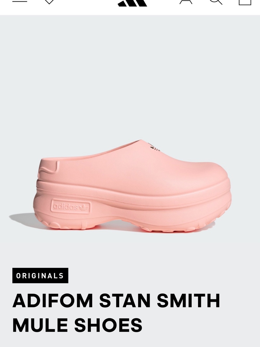Adidas adifom Stan smith mule W size 6 NIB! - Picture 11 of 12